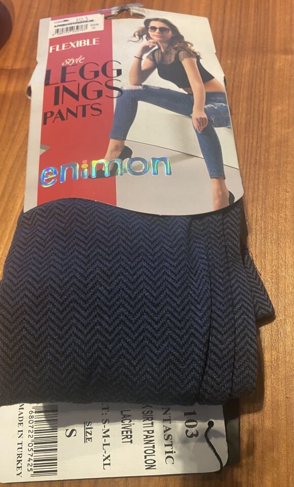 enimon balık sırtı desen kadın tayt