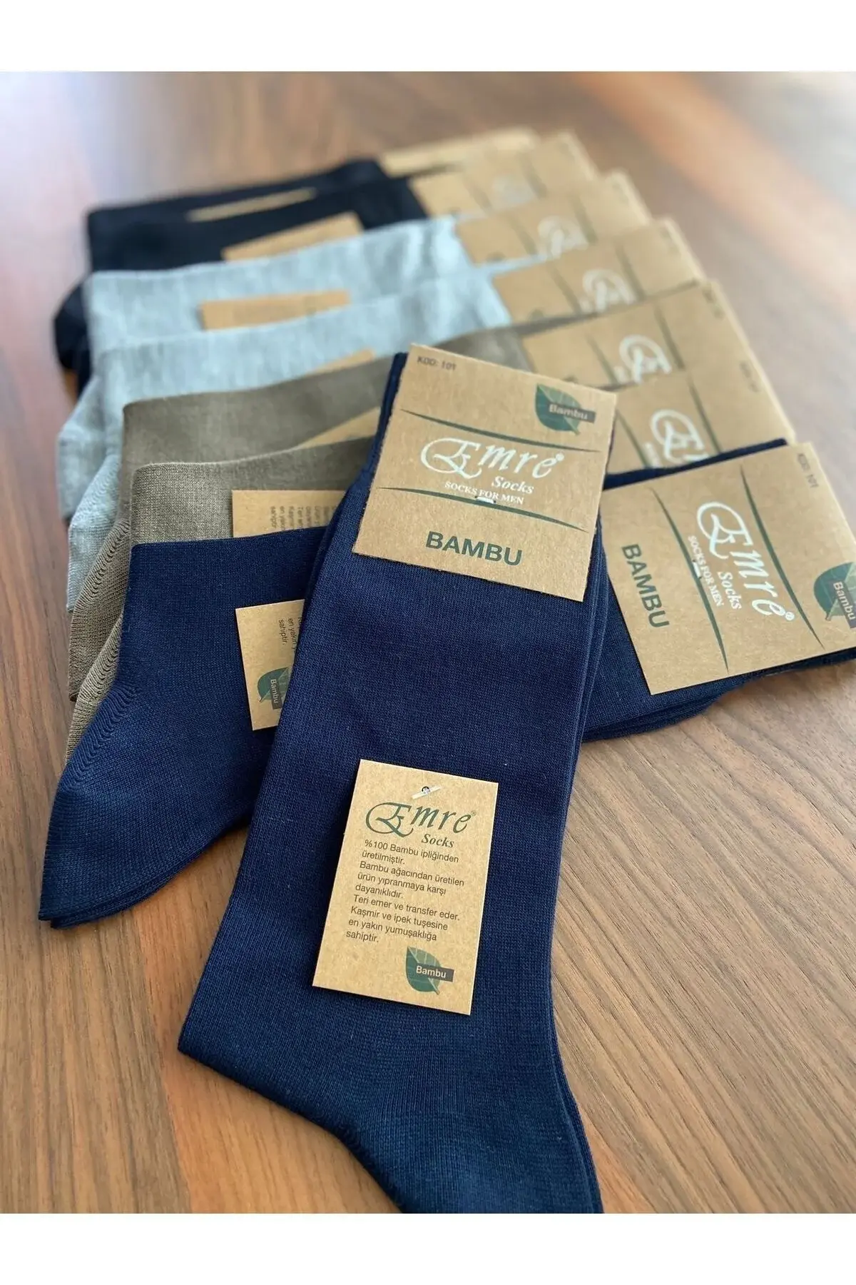 EMRE SOCKS İNCE BAMBU SOKET ERKEK ÇORAP LACİVERT - STANDART